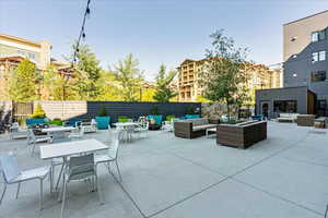 View of patio featuring an outdoor living space