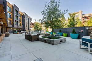 View of patio / terrace featuring an outdoor living space