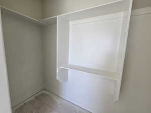 View of spacious closet