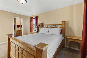 Top Floor, Large Primary Suite with en suite bathroom and walk-in closet, with Lake and Mountain Views