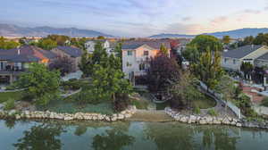 aerial view of back house