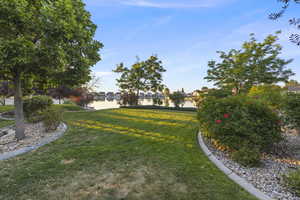 Backyard view of the lake