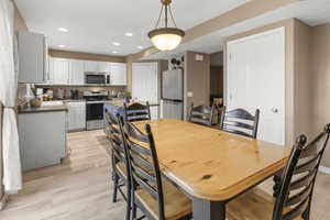 Kitchen Adjacent Light and Bright Dining area