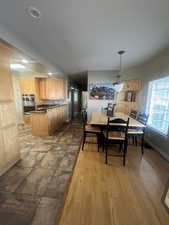 Breakfast nook  wood-style flooring