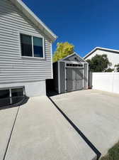 Patio area & Shed w/ power