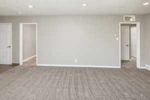 View of carpeted empty room