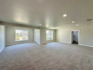 Large open basement with a separate / private entrance