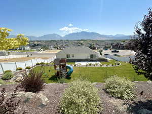 Fully landscaped backyard