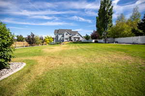 .73 Acre lot, fully fenced, full auto sprinkler with irrigation water system,