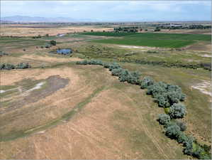 Aerial view with a rural view