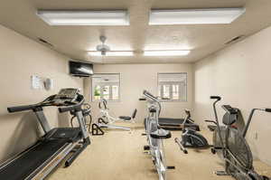 Exercise area in clubhouse