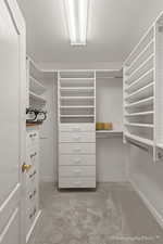 Spacious master closet