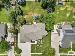 Birds eye view of property