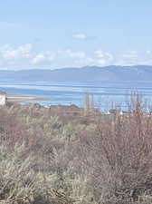 Water view featuring a mountain view