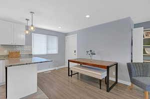 Dining Area located adjacent to kitchen and family room.