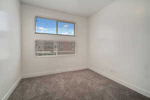 bedroom with carpet floors