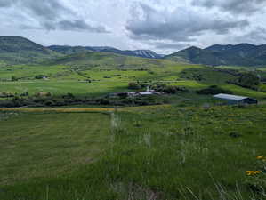 Mountain view featuring rural landscape