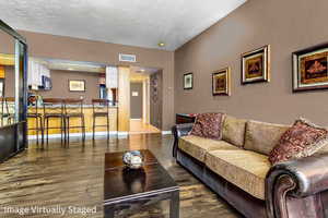 Breakfast Bar with Convertible Living Area