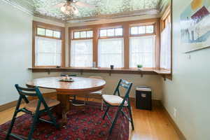 Main floor dining area