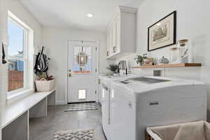 Mudroom and laundry