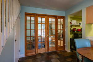 We love these craftsman French doors!