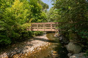 Bridge to clubhouse and pool