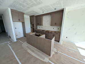 Kitchen. Progress photo of actual home