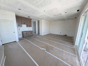 Skyroom on 3rd level with wet bar. Progress photo of actual home