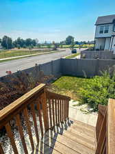 Backyard stairs