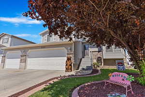 View of front of house featuring a garage