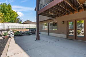 View of patio