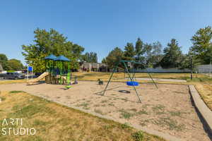 View of jungle gym