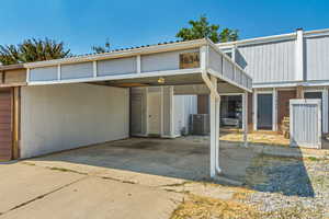 South facing property. Spacious covered parking for 2 cars.