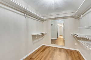 Spacious walk-in closet