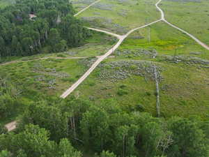 Bird's eye view with a rural view