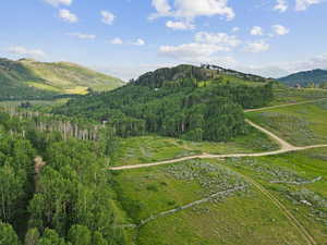 View of mountain feature with a rural view