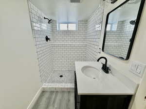 Basement bathroom]