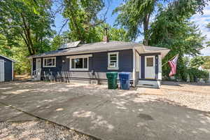 View of single story home