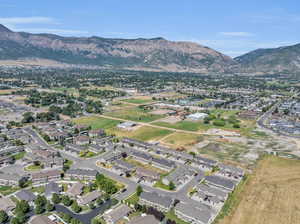 Bird's eye view featuring a mountain view