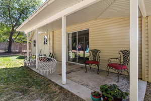 Covered back patio