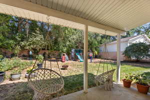 Covered back patio