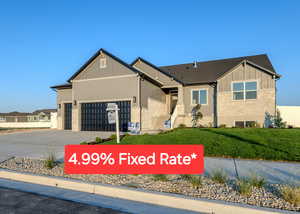 View of front of house featuring a garage