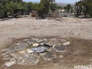 Fire pit on property