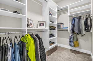 View of spacious closet