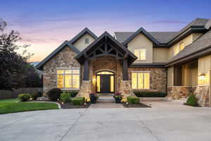 View of craftsman-style home