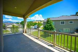 View of balcony off Main bedroom