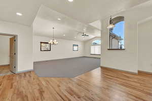 Great room off kitchen. Lots of light, open area with recently refinished hardwood floors.