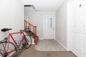 View of tiled entryway