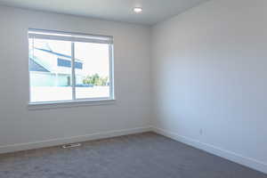 View of carpeted empty room