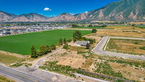 View of mountain feature with a rural view